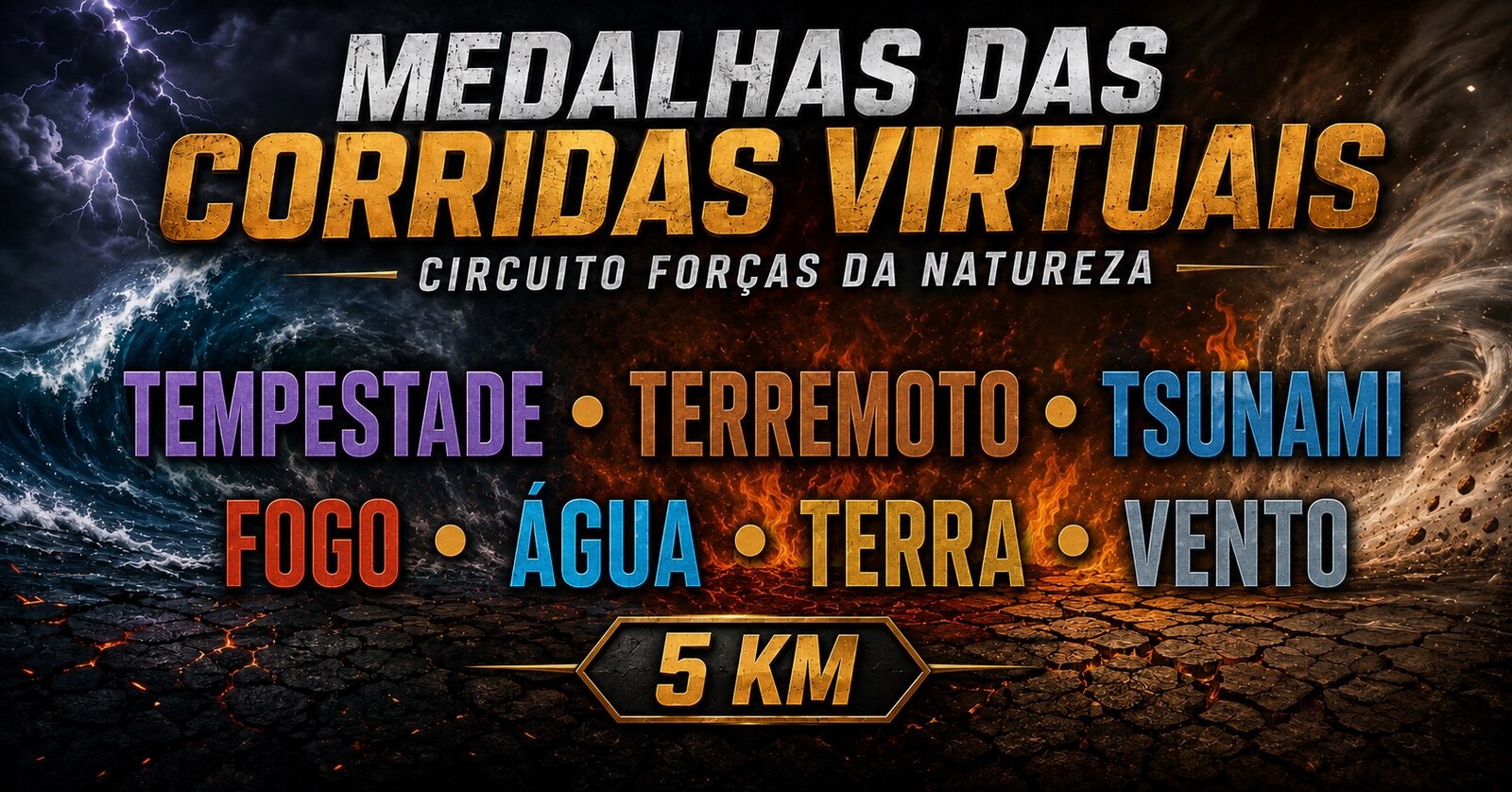 CORRIDAS VIRTUAIS CIRCUITO FORÇAS DA NATUREZA
