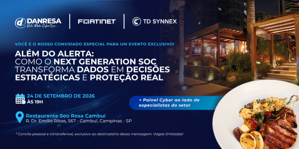 Imagem do evento Além do alerta: Como o NGSOC transforma dados em decisões estratégicas e proteção real