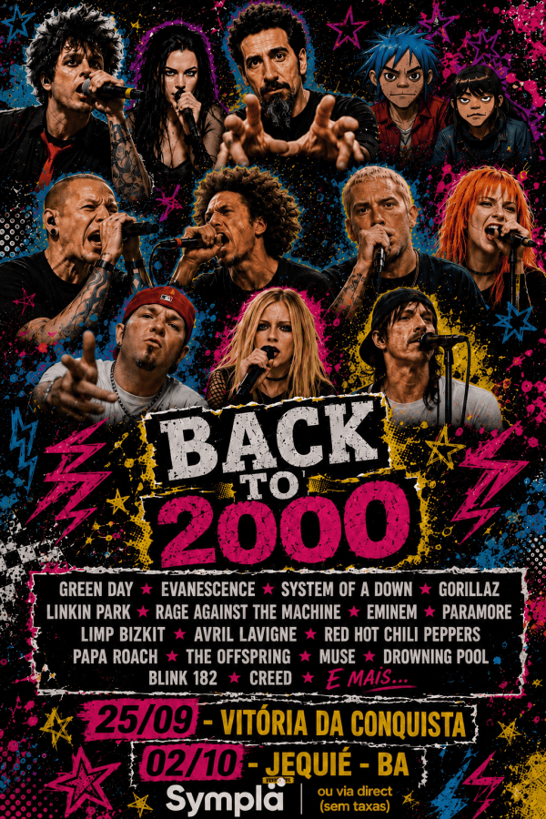 Imagem do evento BACK TO 2000 - A FESTA QUE MARCOU UMA GERAÇÃO (JEQUIÉ - BA)