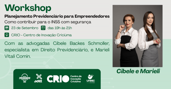 Imagem do evento Workshop Planejamento Previdenciário para Empreendedores: Como contribuir para o INSS com segurança