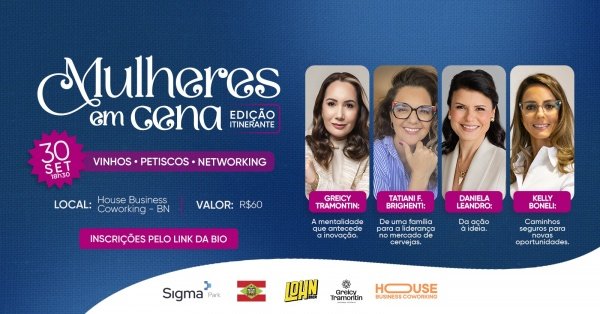 Imagem do evento Mulheres em Cena - Edição Itinerante | Braço do Norte