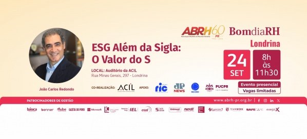 Imagem do evento ESG Além da Sigla: O Valor do S