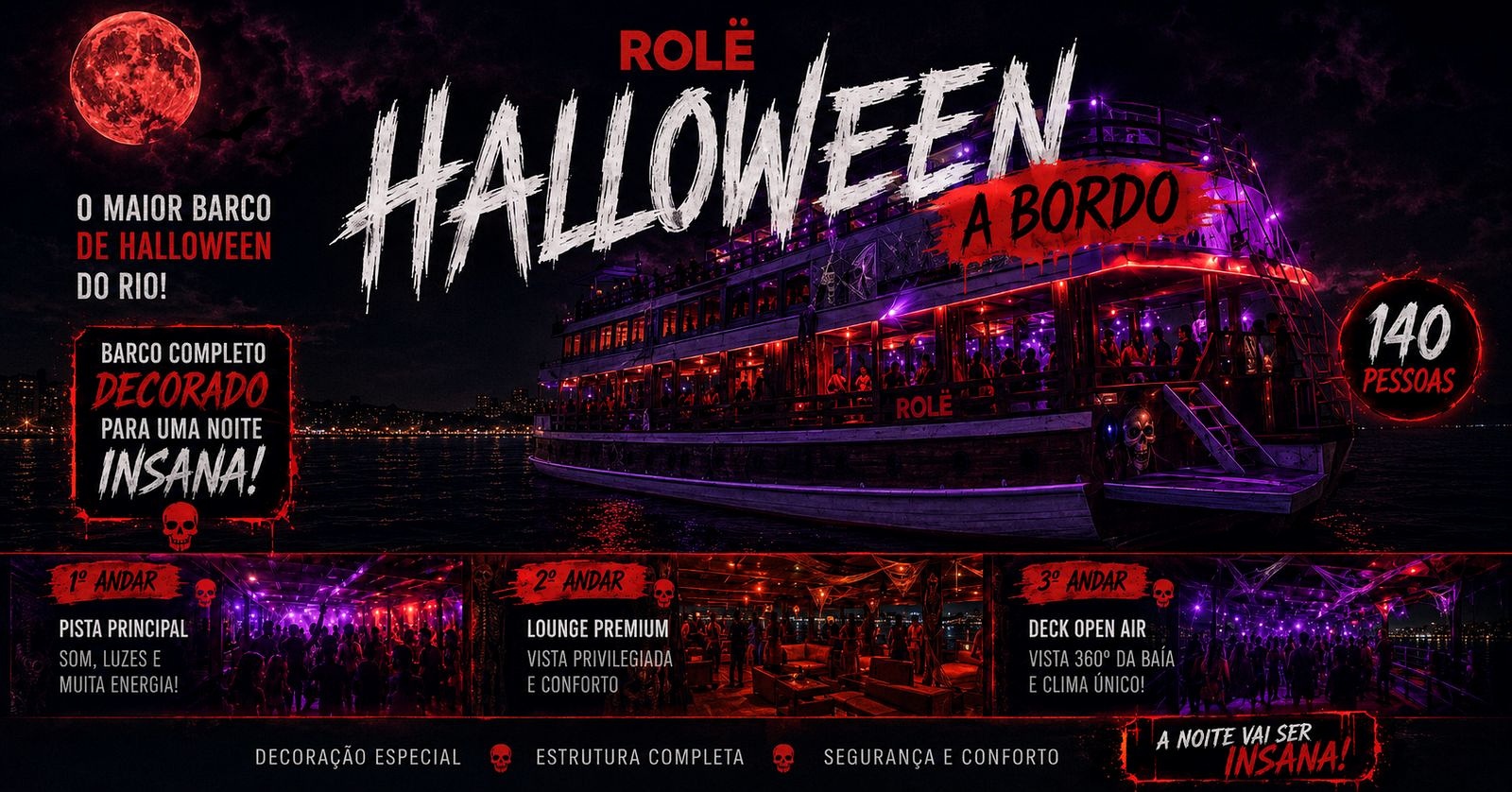 Rolë Halloween a bordo - Marina da Glória - Rio de Janeiro, RJ