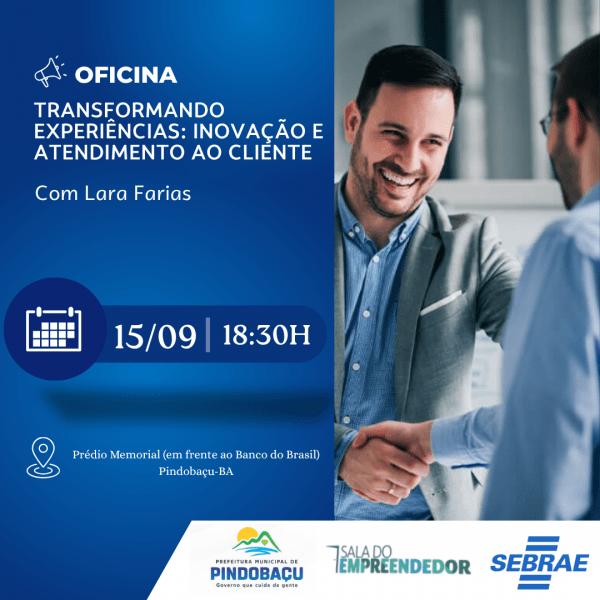 Imagem do evento OFICINA: TRANSFORMANDO EXPERIÊNCIAS