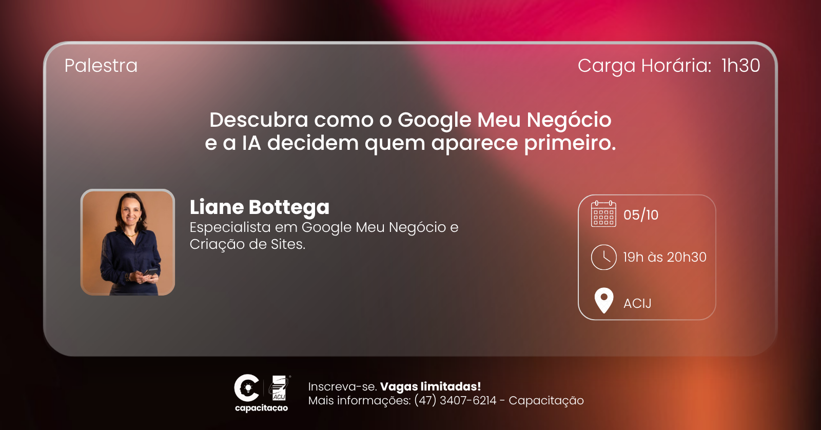 Palestra: Descubra como o Google Meu Negócio e a IA decidem quem aparece primeiro.