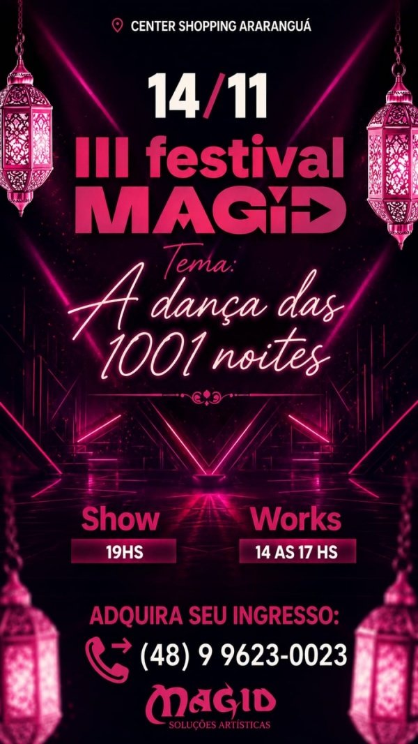 Imagem do evento III Festival Magid: a dança das 1001 noites