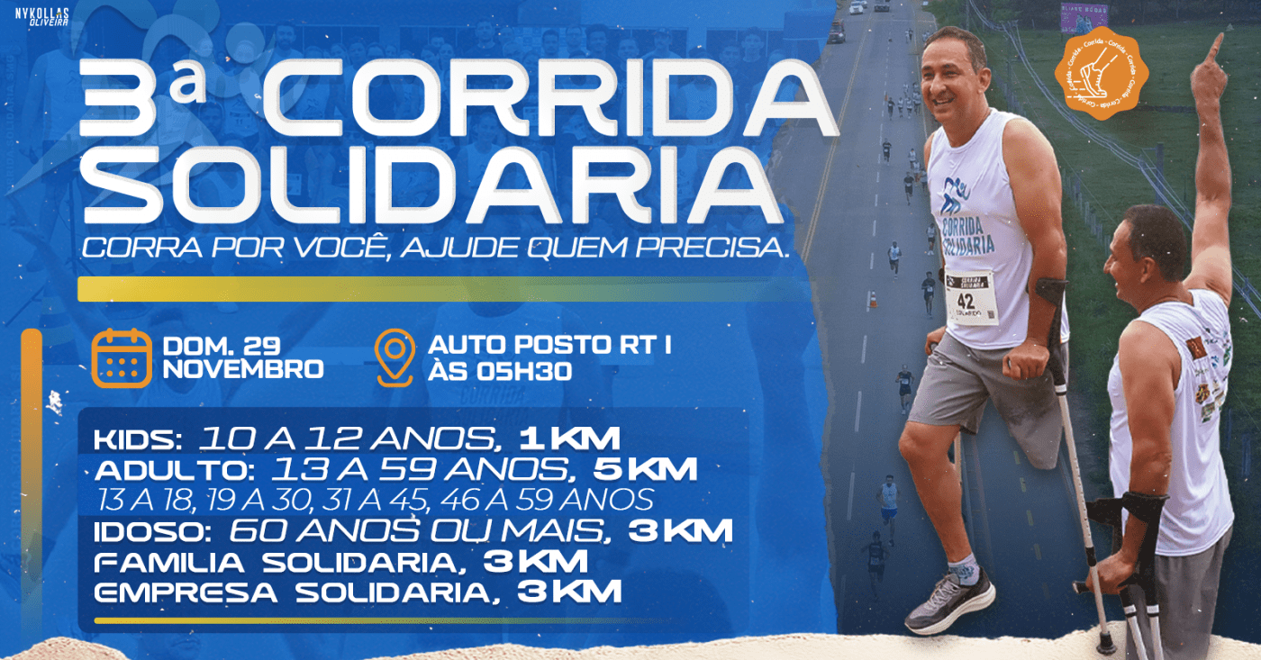3ª CORRIDA SOLIDÁRIA DE SÃO MIGUEL DO GUAPORÉ - RO