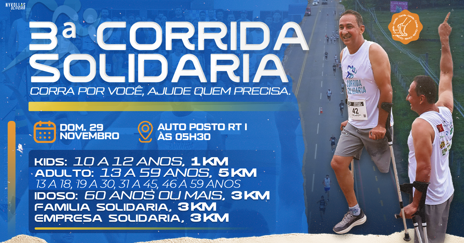 3ª CORRIDA SOLIDÁRIA DE SÃO MIGUEL DO GUAPORÉ - RO