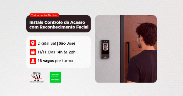Imagem do evento Treinamento Técnico - Instale Controle de Acesso com Reconhecimento Facial | São José