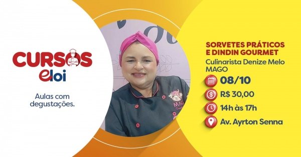 Imagem do evento SORVETES PRÁTICOS E DINDIN GOURMET
