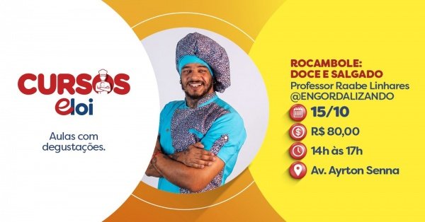 Imagem do evento ROCAMBOLE: DOCE E SALGADO