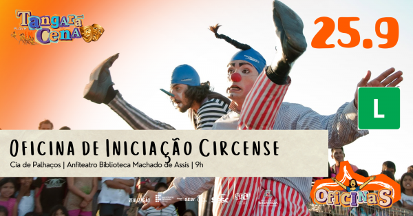 Imagem do evento OFICINA DE INICIAÇÃO CIRCENSE - CIA DE PALHAÇOS - TANGARÁ EM CENA 2026