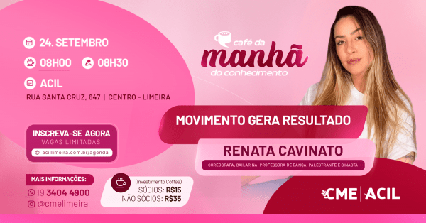 Imagem do evento CAFÉ DA MANHÃ DO CONHECIMENTO| MOVIMENTO GERA RESULTADO