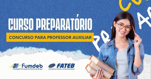 Imagem do evento Curso Preparatório para Concurso de Professor Auxiliar  FATEB