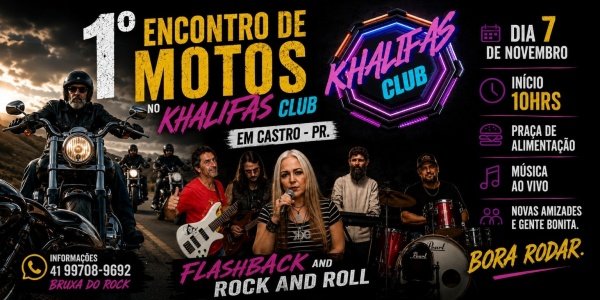 Imagem do evento 1° Encontro de Motos Khalifas Club Castro-Pr