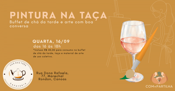 Imagem do evento PINTURA NA TAÇA no CHÁ DAS TRÊS