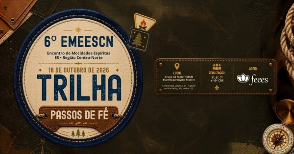 Imagem do evento 6° Encontro Regional de Mocidades Espíritas do ES Região Centro-Norte 3°, 6°, 7° e 10º CRE