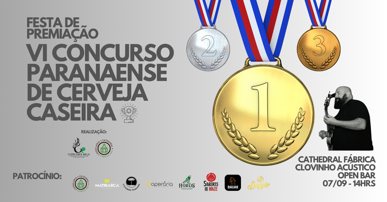 Image for the event: Premiação - VI Concurso Paranaense de Cerveja Caseira - Maringá