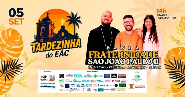 Imagem do evento Tardezinha do EAC - Fraternidade São João Paulo II