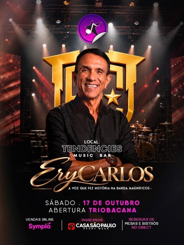 Imagem do evento ERY CARLOS - EX MAGNIFICOS + TRIOBACANA - FÓRRÓ PÉ DE SERRA