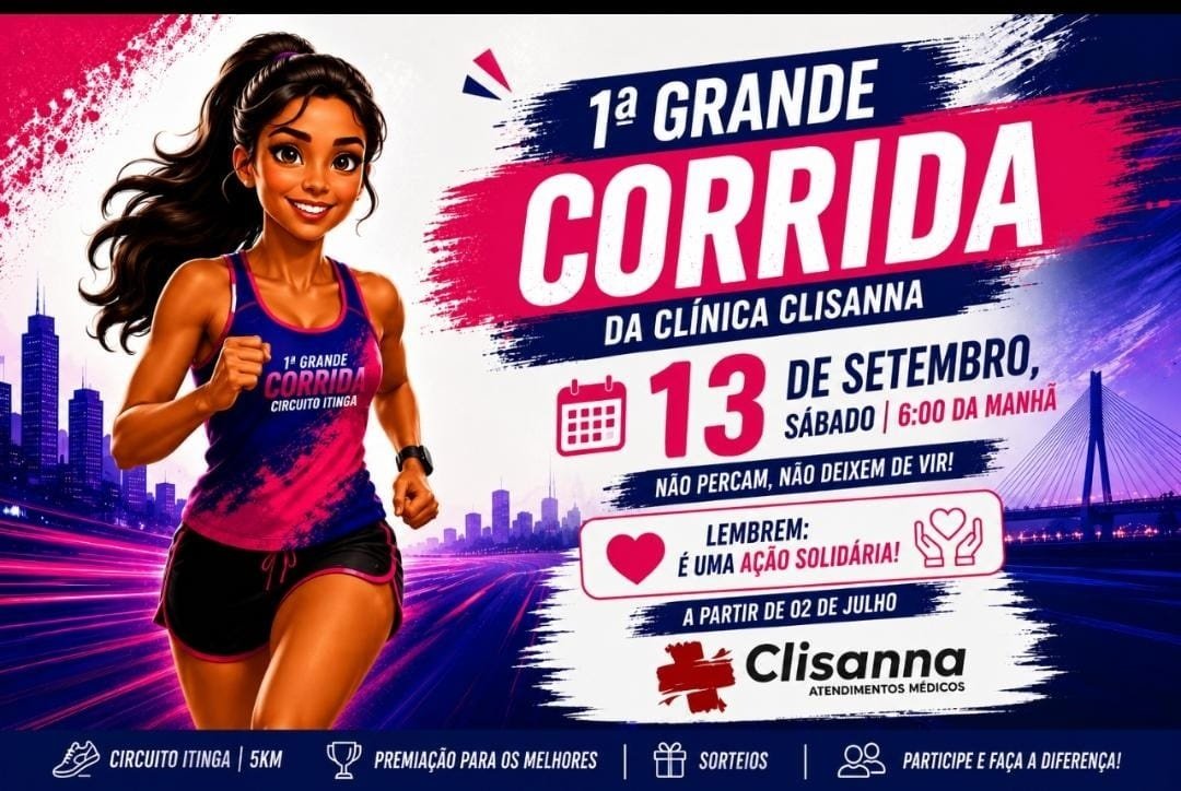 Primeira grande corrida da clínica clisanna itinga