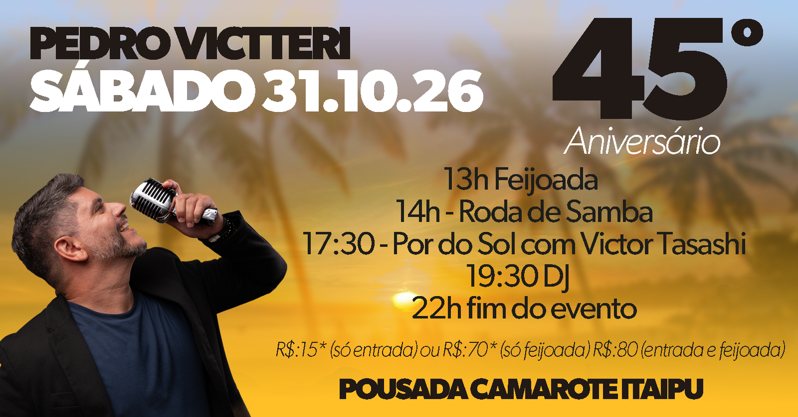 45 Victteri com Pagode e PopRock - Niterói, RJ