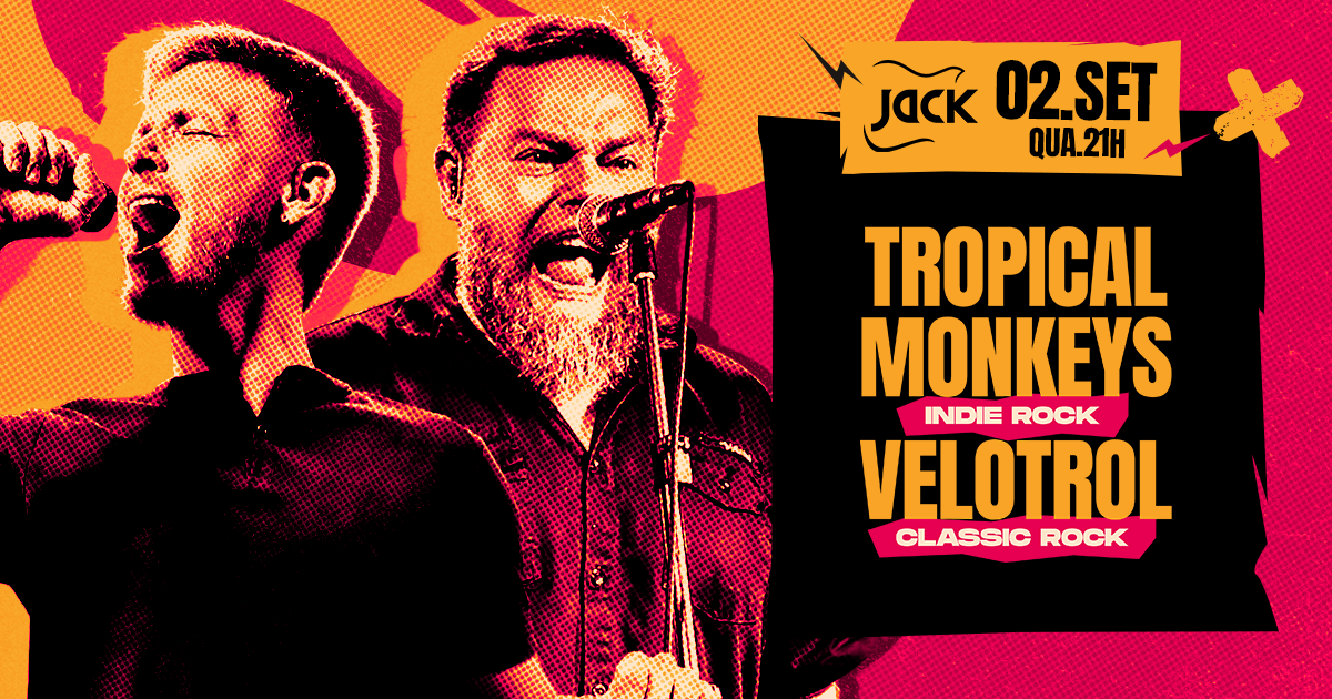 QUARTA JACK! TROPICAL MONKEYS (INDIE ROCK) + VELOTROL (CLASSIC ROCK)