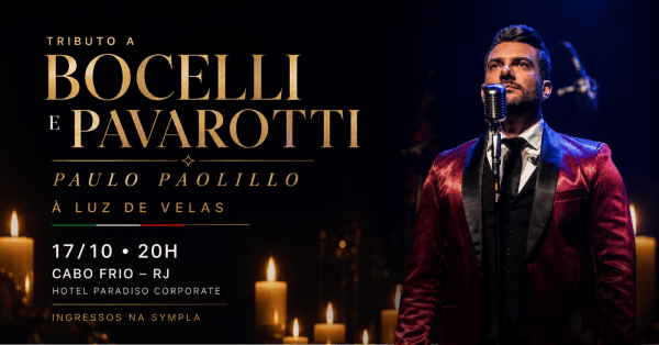 Imagem do evento Tributo a Bocelli e Pavarotti, por Paulo Paolillo - Cabo Frio, RJ [17/10]