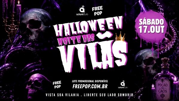 Imagem do evento 17.OUT - HALLOWEEN c/ Ana Mary B em NOITE DAS VILÃS