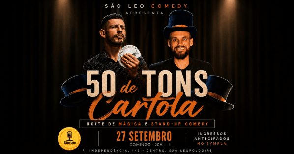 Imagem do evento Noite da Mágica e Stand-up: Cinquenta Tons de Cartola
