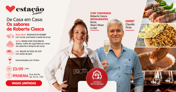 Imagem do evento De Casa em Casa; os sabores de Roberta Ciasca