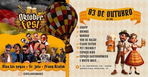 Imagem do evento OKTOBERFEST MARÉS 2026