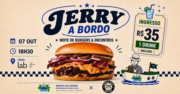 Imagem do evento Jerry a Bordo