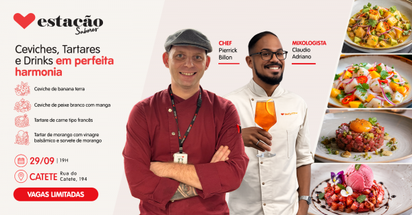 Imagem do evento Ceviches, Tartares e Drinks em perfeita harmonia  