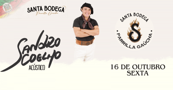 Imagem do evento SANDRO COELHO - SANTA BODEGA CACHOEIRINHA