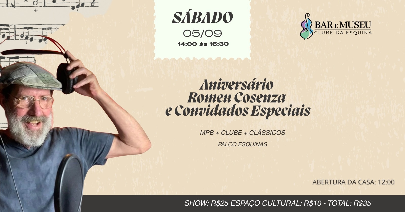 SHOW - ANIVERSÁRIO - ROMEU CONSENZA E CONVIDADOS ESPECIAIS