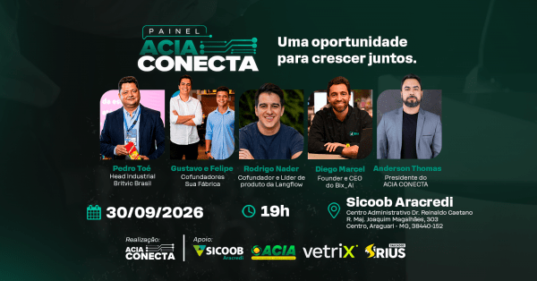 Imagem do evento PAINEL ACIA CONECTA - UMA OPORTUNIDADE PARA CRESCER JUNTOS