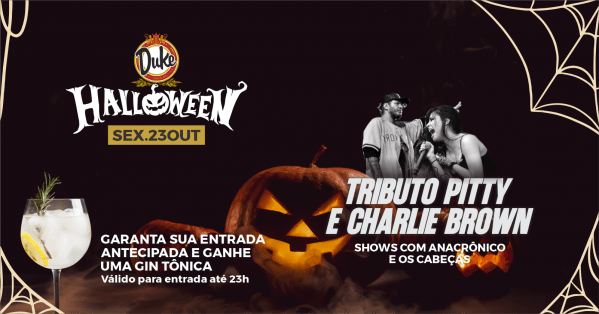 Imagem do evento Duke Pub - Halloween Parte 1 - Tributo CBJR e Pitty - Sexta-feira - 23/10