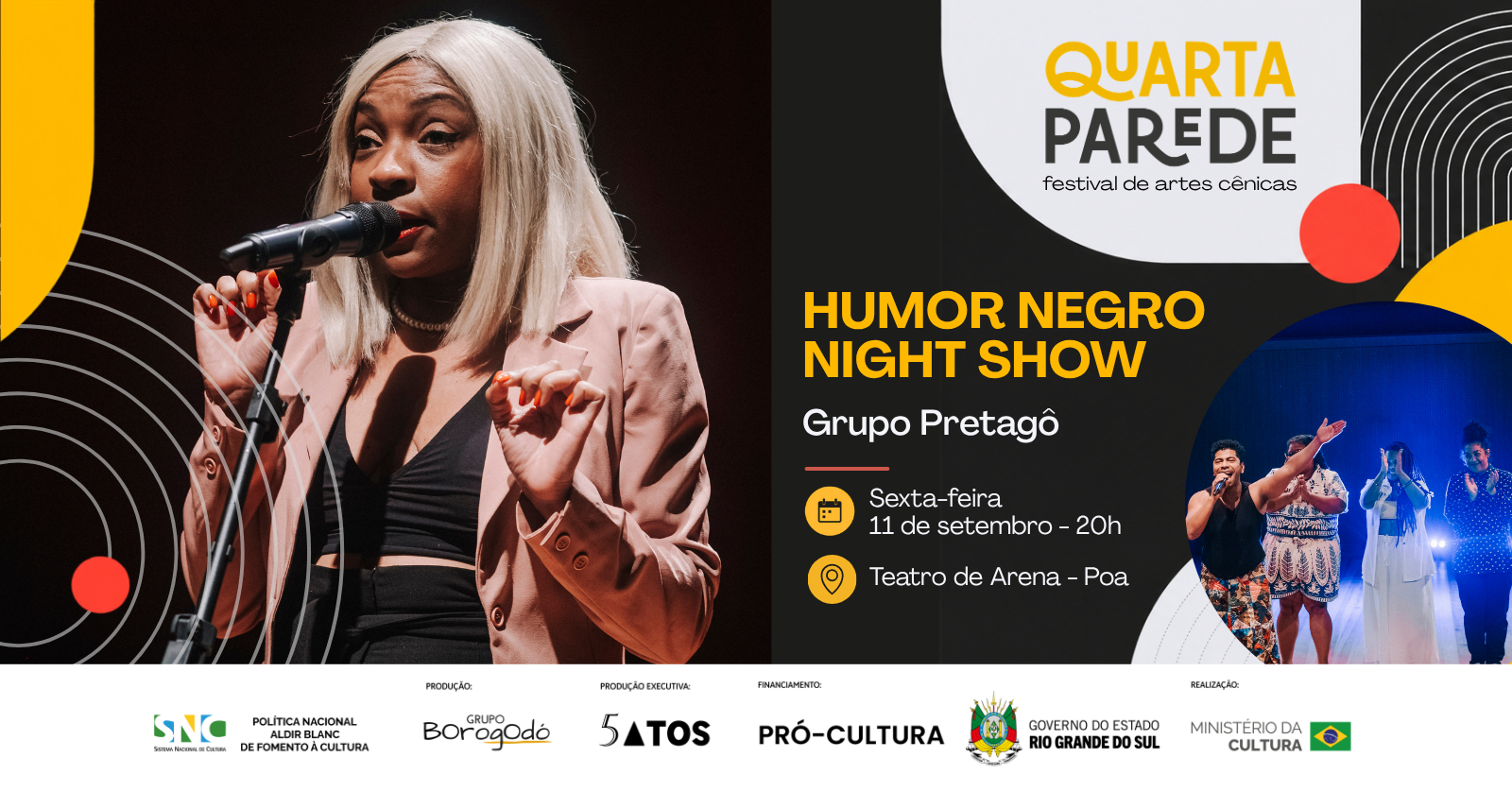 Humor Negro Night Show - Grupo Pretagô em Porto Alegre