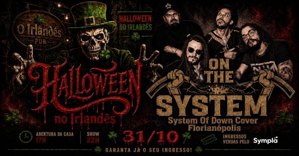 Imagem do evento Hallowein + On The System  31/10