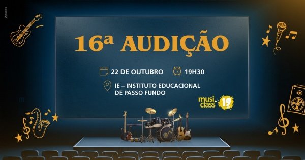 Imagem do evento 16ª Audição de Alunos Musiclass