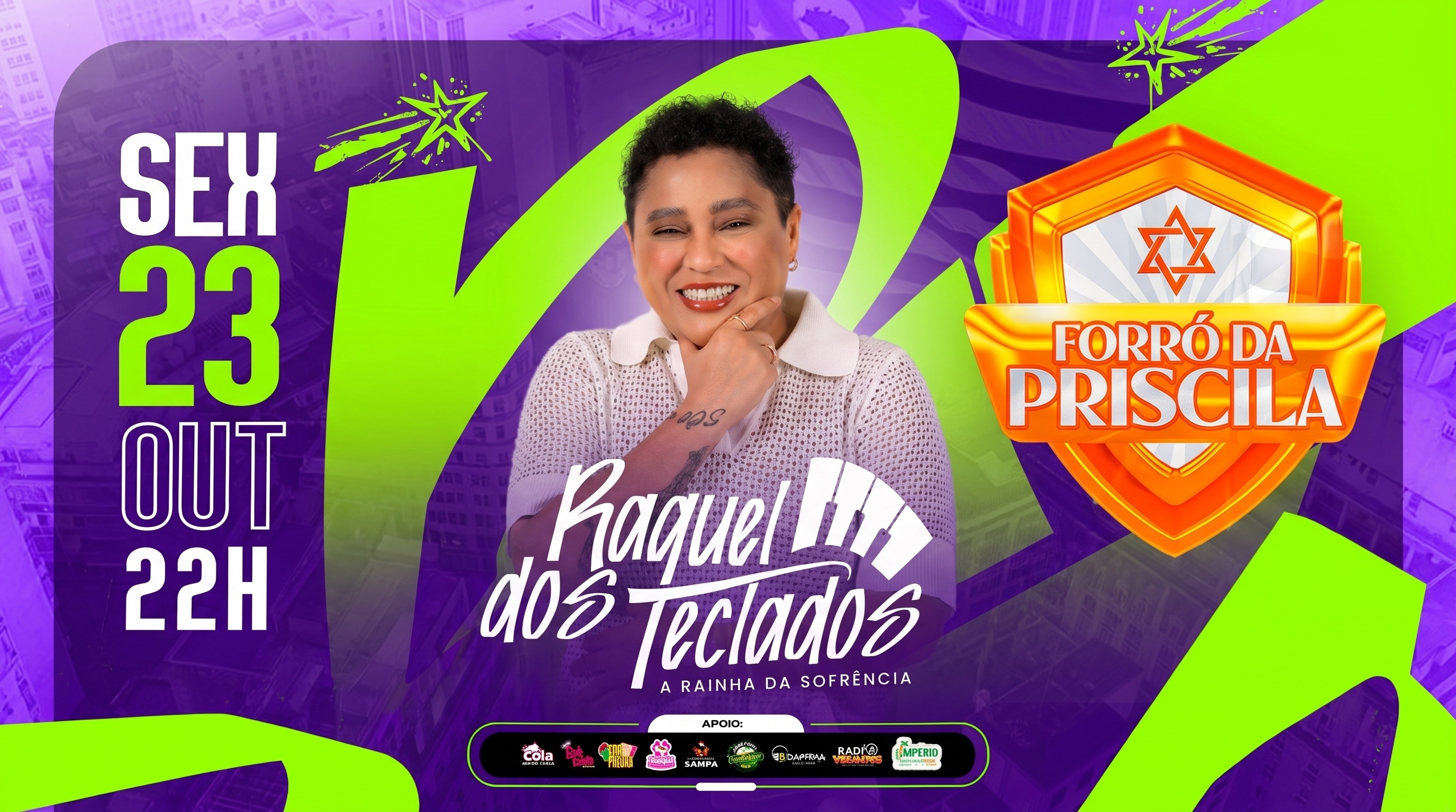 RAQUEL DOS TECLADOS NO FORRÓ DA PRISCILA - São Paulo, SP
