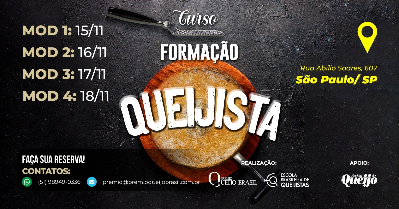 Formação Queijista em São Paulo / SP - Turma 3 - 2026