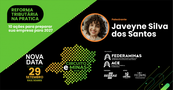 Imagem do evento Circuito E-Minas - Palesta Reforma Tributária - Raul Soares