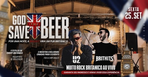 Imagem do evento God Save the Beer  Experiência de Pub na Walnut
