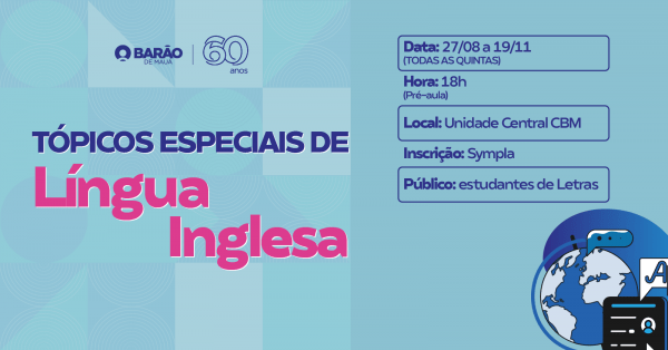 Imagem do evento Tópicos Especiais de Língua Inglesa