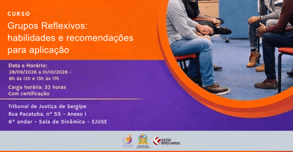 Imagem do evento Curso: Grupos Reflexivos: habilidades e recomendações para aplicação