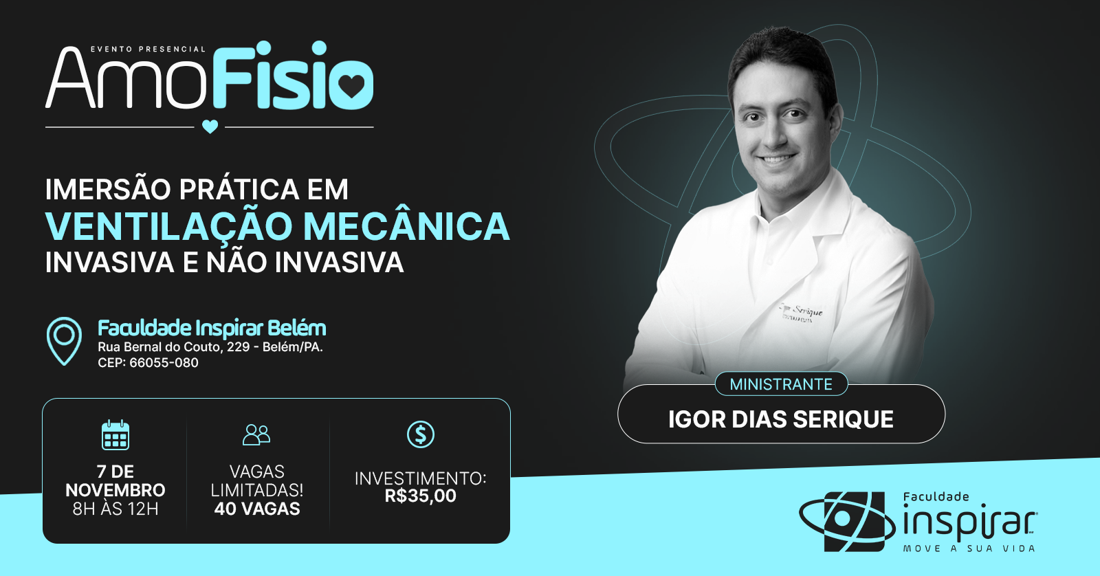 Amofisio: Imersão prática em ventilação mecânica invasiva e não invasiva