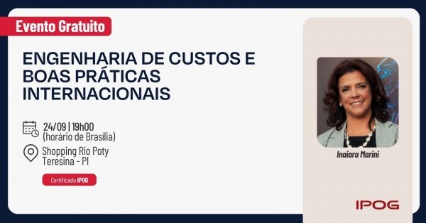 Imagem do evento Engenharia de Custos e Boas Práticas Internacionais