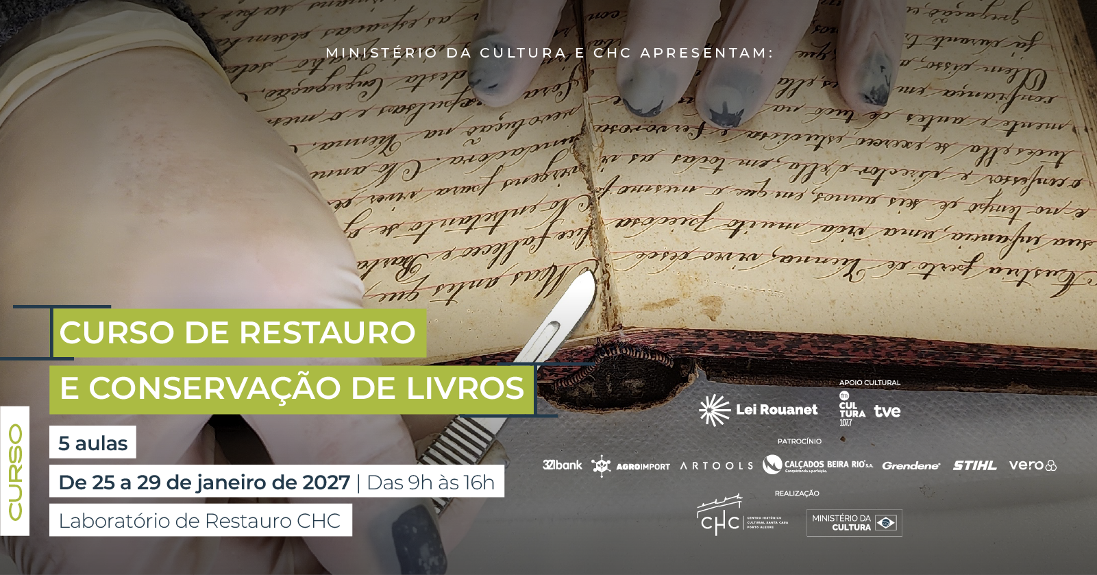 Curso de Restauro e Conservação de Livros